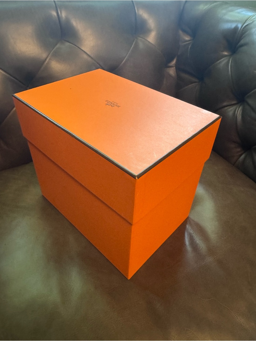 Authentic Hermes Signature Orange Storage Box! (Box 1)